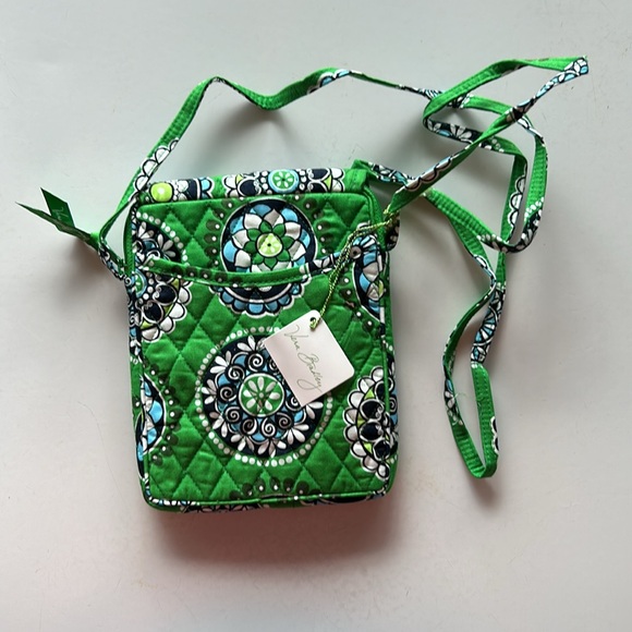 Vera Bradley Green and Blue Mini Cupcake Small Crossbody - Picture 4 of 5